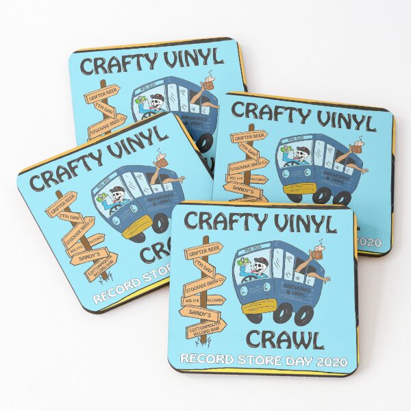 Item preview, The 'Crafty Vinyl Crawl' designed and sold by Monkez.