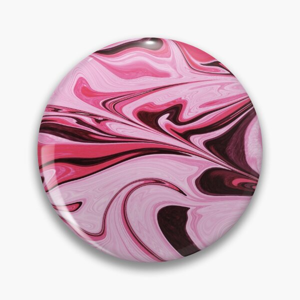 Pink Strawberry Swirl Marble Abstract Pin