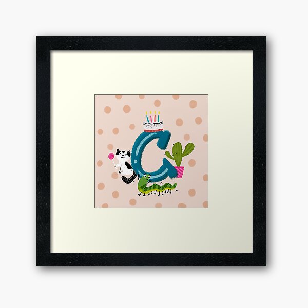 Aperçu de l'œuvre Lettre C créée et vendue par The Curious Monkey.