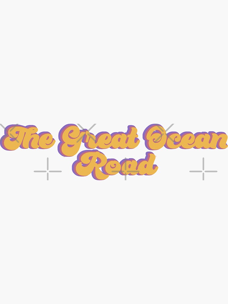 "The Great Ocean Road" Sticker for Sale by bubblebuds Redbubble