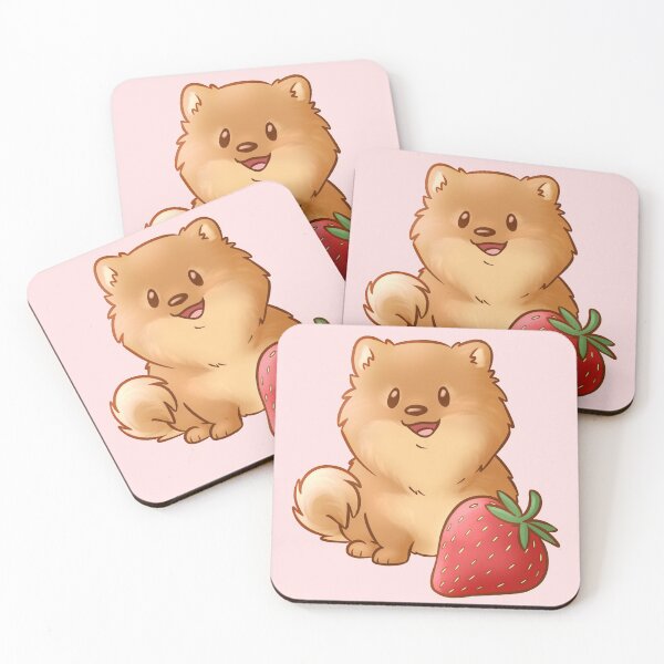 Item preview, Strawberry Pomeranian designed and sold by PonderingChibi.
