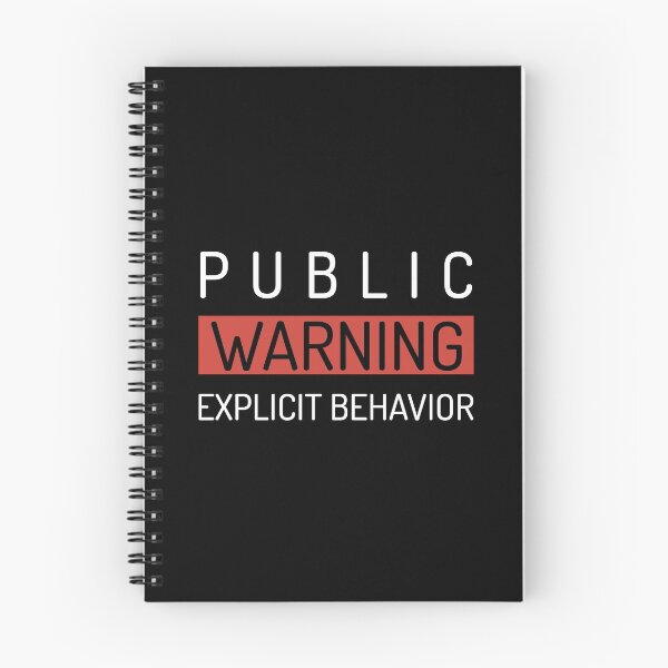 Item preview, Public Warning (Explicit Behavior) designed and sold by lordmafia.