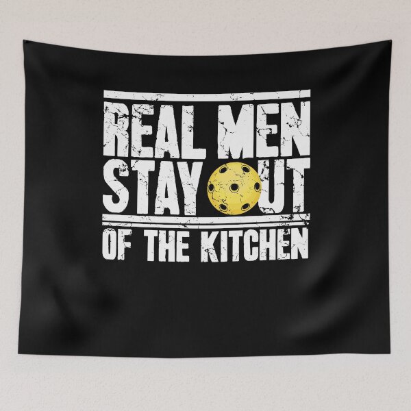 Item preview, Real men stay out of the kitchen pickleball designed and sold by Captain Mood.