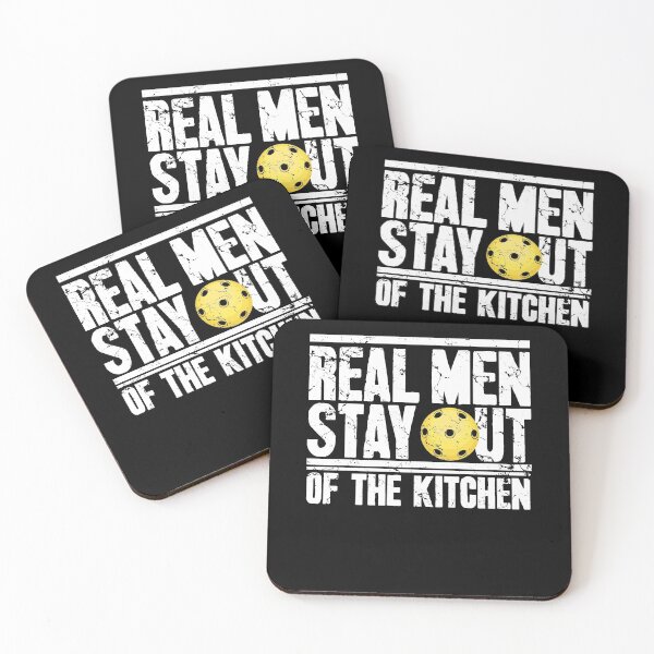 Item preview, Real men stay out of the kitchen pickleball designed and sold by Captain Mood.