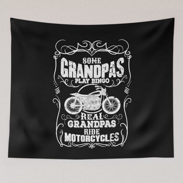 Item preview, Some Grandpas Play Bingo Real Grandpas Ride Motorcycles designed and sold by Captain Mood.