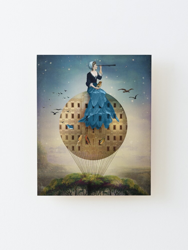 Alternate view of digital collage Mounted Print