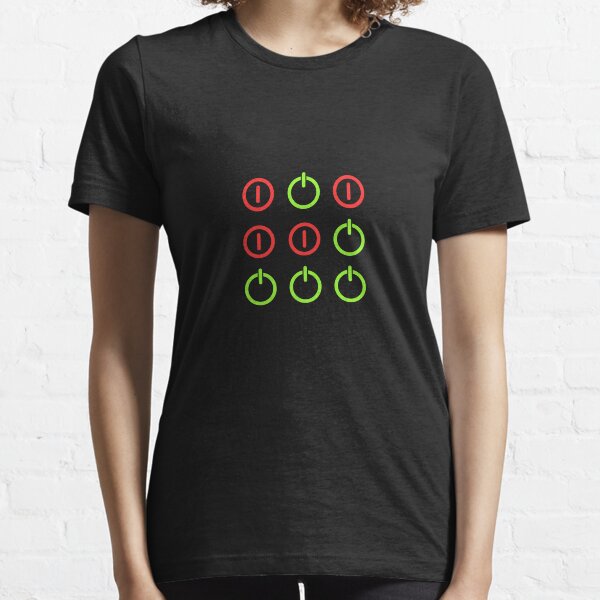 Power Up! Power Off! Hacker Glider Symbol Essential T-Shirt