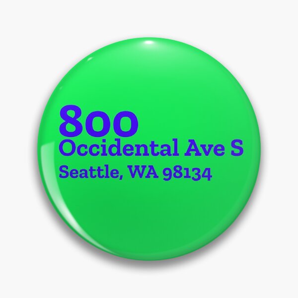 Item preview, Sounders Stadium Address designed and sold by The Chuck Wagon.