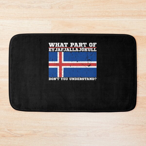 Item preview, Eyjafjallajökull Iceland Flag Volcano Icelandic Language designed and sold by Sinful Charm.