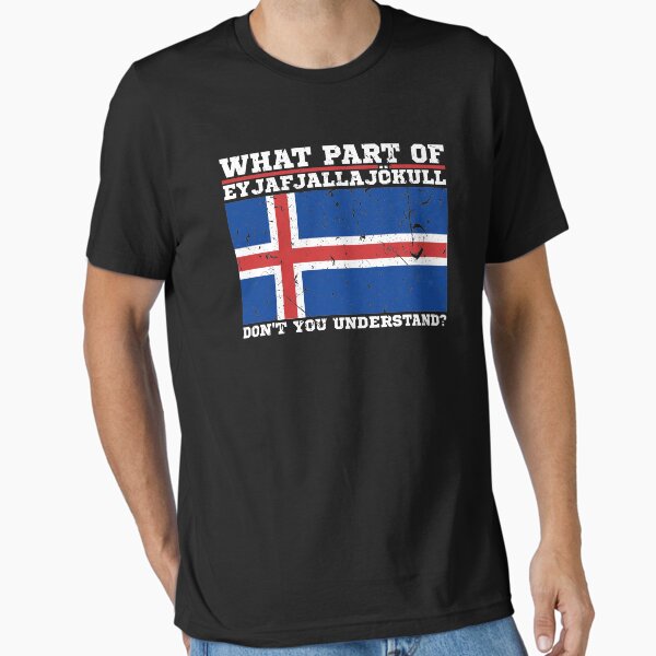 Item preview, Eyjafjallajökull Iceland Flag Volcano Icelandic Language designed and sold by Sinful Charm.