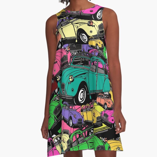 Item preview, Citroen 2cv, colorful vintage car hidden object picture designed and sold by Mauswohn.