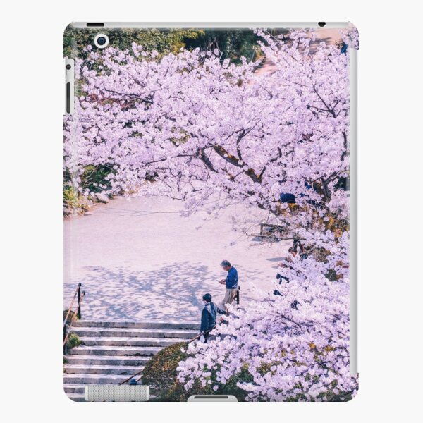 Japon - Stairs under Sakura Coque rigide iPad