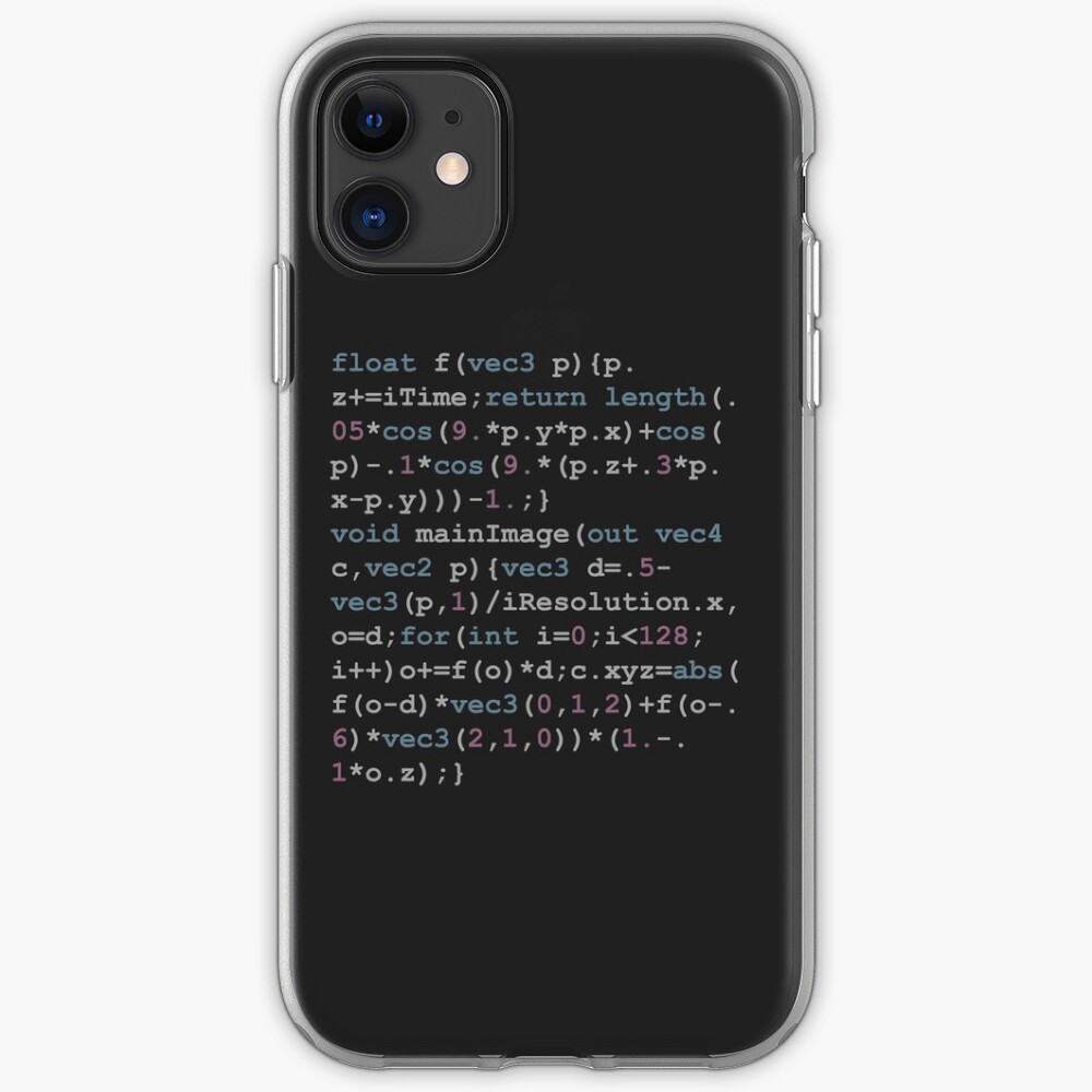 Shadertoy Size Coding iPhone Case
