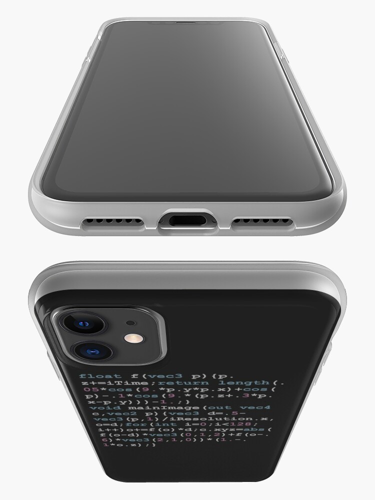 Alternate view of Shadertoy Size Coding iPhone Case
