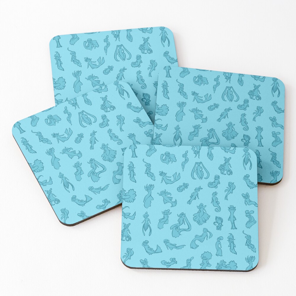Item preview, Coasters (Set of 4) designed and sold by MostlyMerfolk.