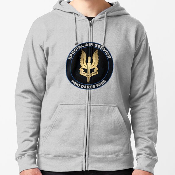 Special Air Service Logo Zipped Hoodie