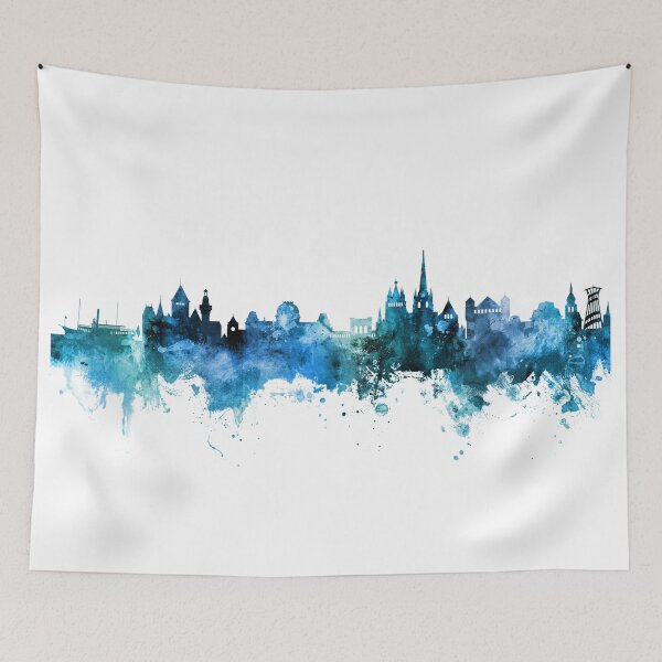 Item preview, Lausanne Switzerland Skyline designed and sold by ArtPrints.