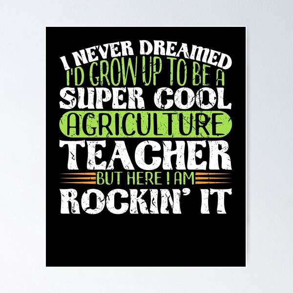 Item preview, Super Cool Agriculture Teacher Gift designed and sold by Sinful Charm.