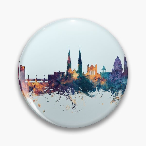 Item preview, Belfast Northern Ireland Skyline designed and sold by ArtPrints.