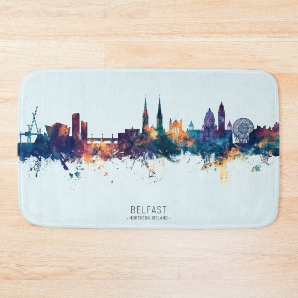 Item preview, Belfast Northern Ireland Skyline designed and sold by ArtPrints.