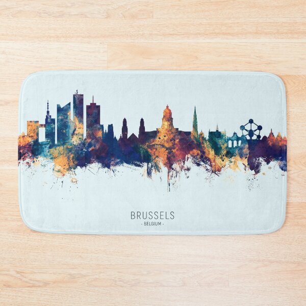 Item preview, Brussels Belgium Skyline designed and sold by ArtPrints.