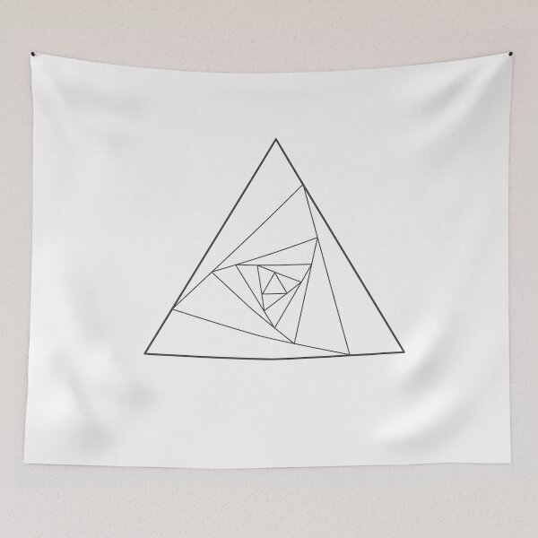 Item preview, sacred geometry, abstract triangles, optical illusion designed and sold by DerSenat.