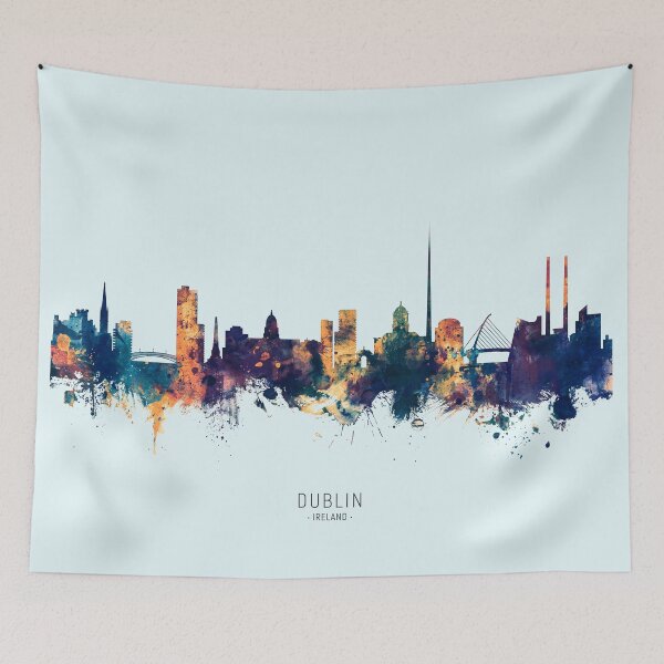 Artikelvorschau, Dublin Ireland Skyline entworfen und verkauft von ArtPrints.