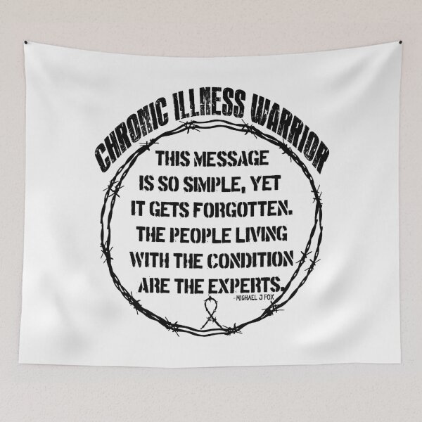 Item preview, Chronic Illness Warrior: We are the experts (black) designed and sold by spoonie-species.