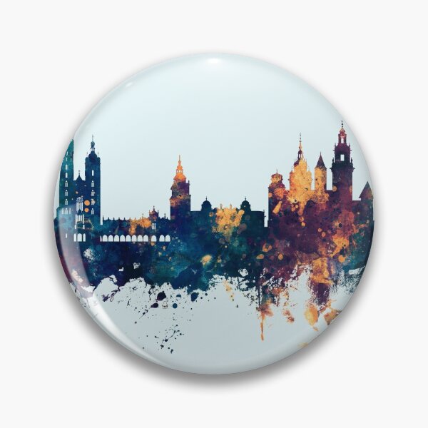 Item preview, Krakow Poland Skyline designed and sold by ArtPrints.