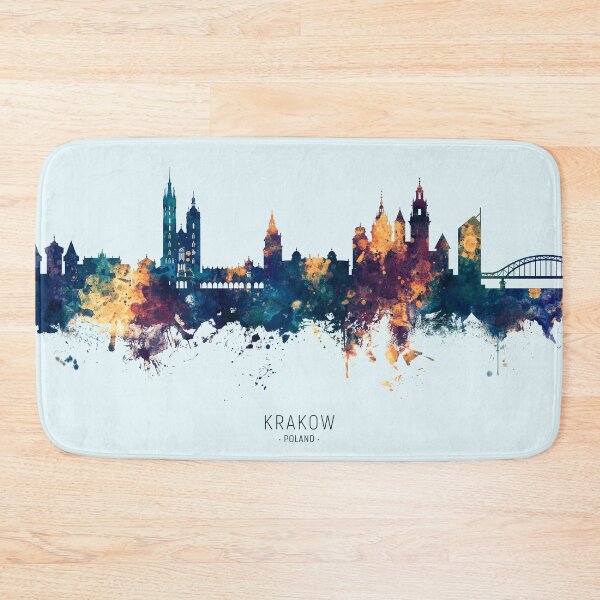 Item preview, Krakow Poland Skyline designed and sold by ArtPrints.