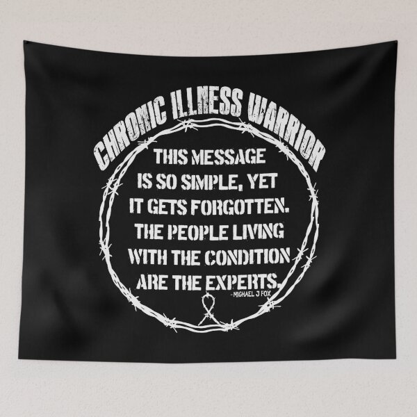 Item preview, Chronic Illness Warrior: We are the experts (white) designed and sold by spoonie-species.