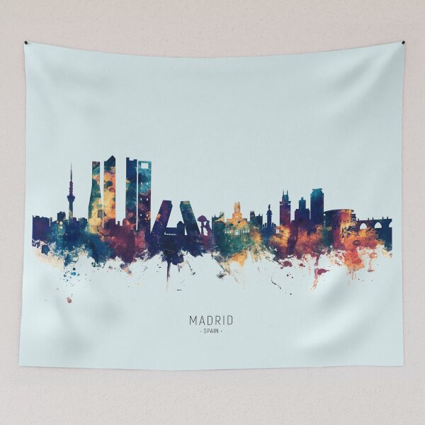 Item preview, Madrid Spain Skyline designed and sold by ArtPrints.