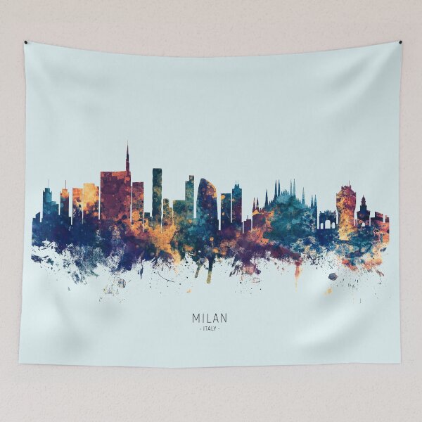 Item preview, Milan Italy Skyline designed and sold by ArtPrints.