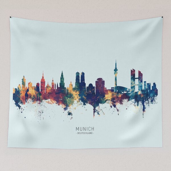 Item preview, Munich Germany Skyline designed and sold by ArtPrints.