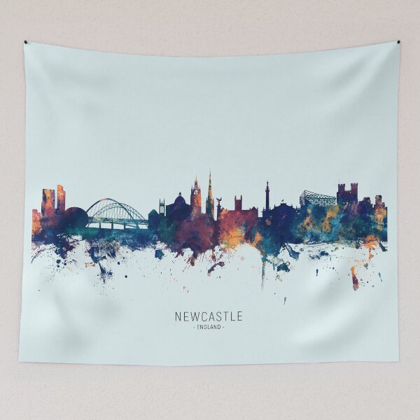 Artikelvorschau, Newcastle England Skyline entworfen und verkauft von ArtPrints.