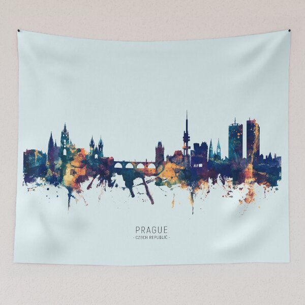 Item preview, Prague (Praha) Czech Republic Skyline designed and sold by ArtPrints.