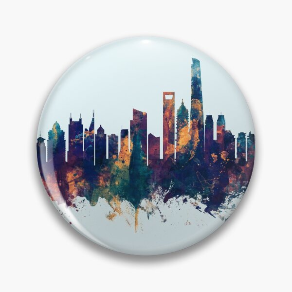 Artikelvorschau, Shanghai China Skyline entworfen und verkauft von ArtPrints.
