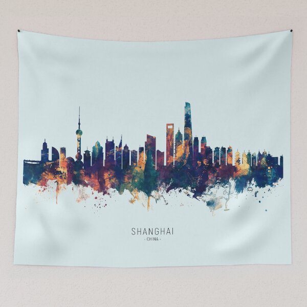 Item preview, Shanghai China Skyline designed and sold by ArtPrints.