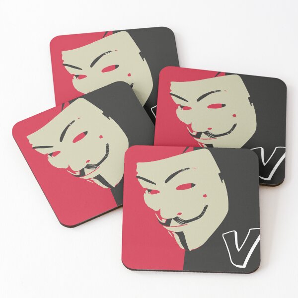 Item preview, infographic photography of the Vendetta V mask in 3 colors designed and sold by JonathanP514.