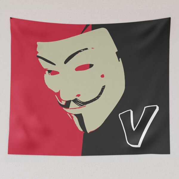 Item preview, infographic photography of the Vendetta V mask in 3 colors designed and sold by JonathanP514.