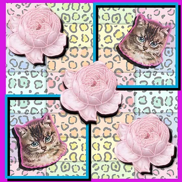 Artwork thumbnail, Kitten Roses by creativator