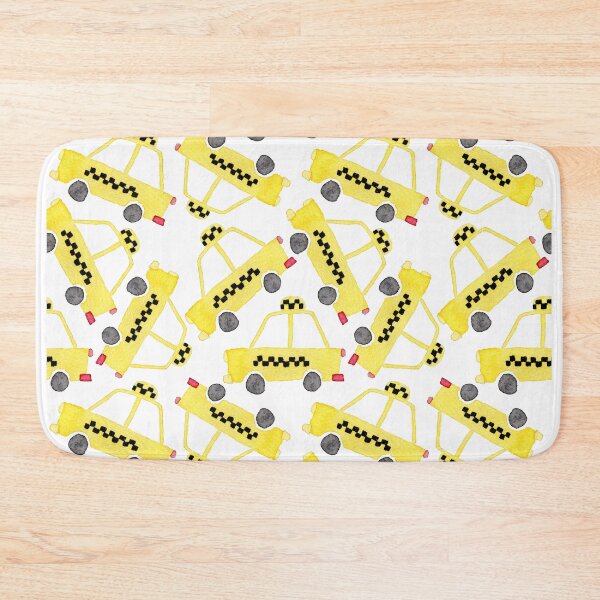 Item preview, Watercolor yellow toy car taxi  designed and sold by VadimFromm.