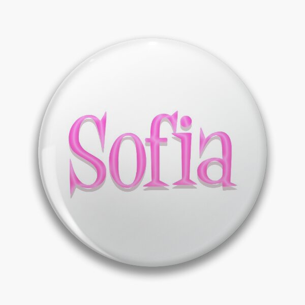 Item preview, Girl Name Sofia in Pink Panther Cartoon Style designed and sold by Space-Bug.