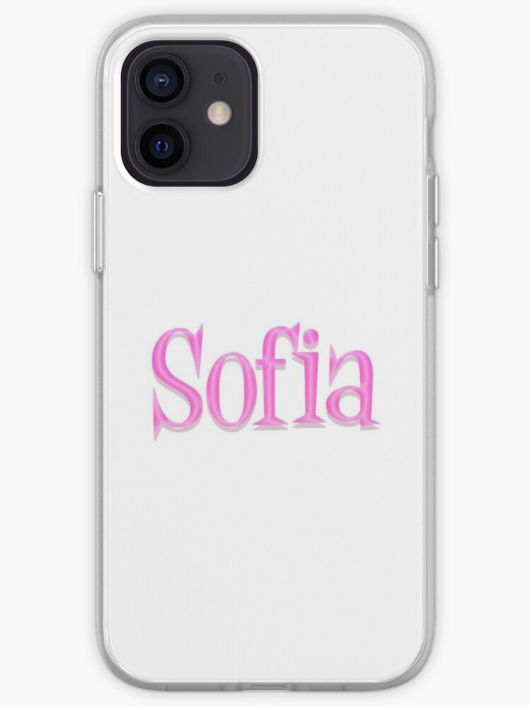 Girl Name Sofia In Pink Panther Cartoon Style Iphone Case Cover By Space Bug Redbubble