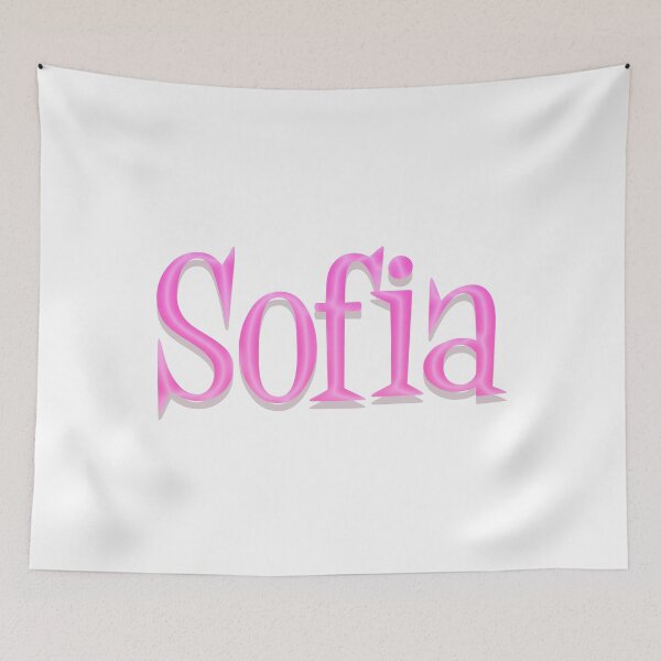 Item preview, Girl Name Sofia in Pink Panther Cartoon Style designed and sold by Space-Bug.