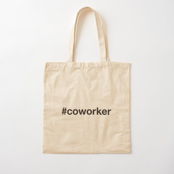 CO WORKER Hashtag Bolsa de algodón