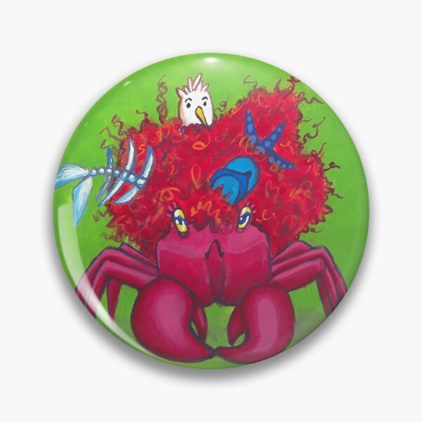Item preview, Crab Hair day- Animal Puns Bad Hair Day designed and sold by SabineAstroph.