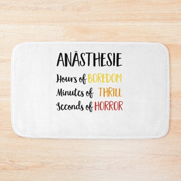Item preview, Anesthesia: Hours of Boredom, minutes of thrill, seconds of horror designed and sold by Vectorqueen.