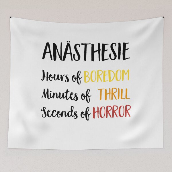 Item preview, Anesthesia: Hours of Boredom, minutes of thrill, seconds of horror designed and sold by Vectorqueen.