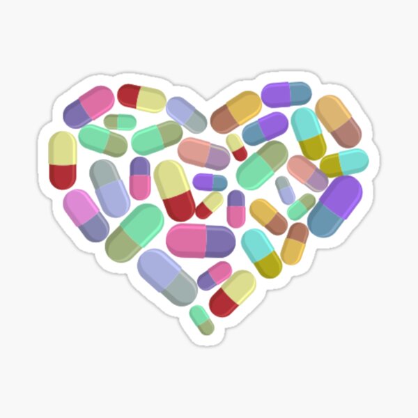 Heart medication Sticker